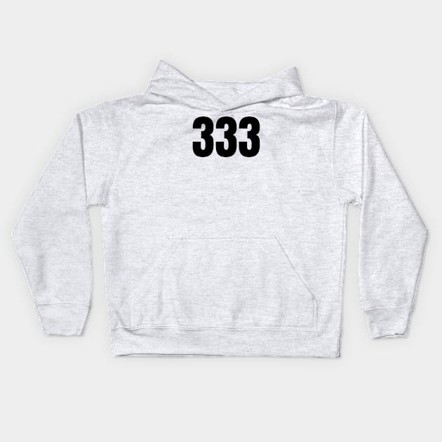 333 Kids Hoodie by Jitesh Kundra